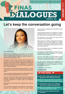 Africa’s Food Systems Financing Newsletter – January 2026