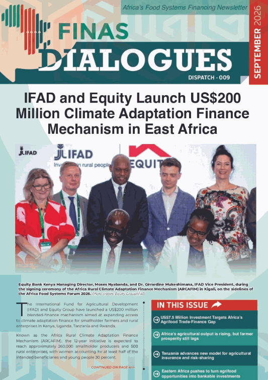 Africa’s Food Systems Financing Newsletter – September 2026 cover